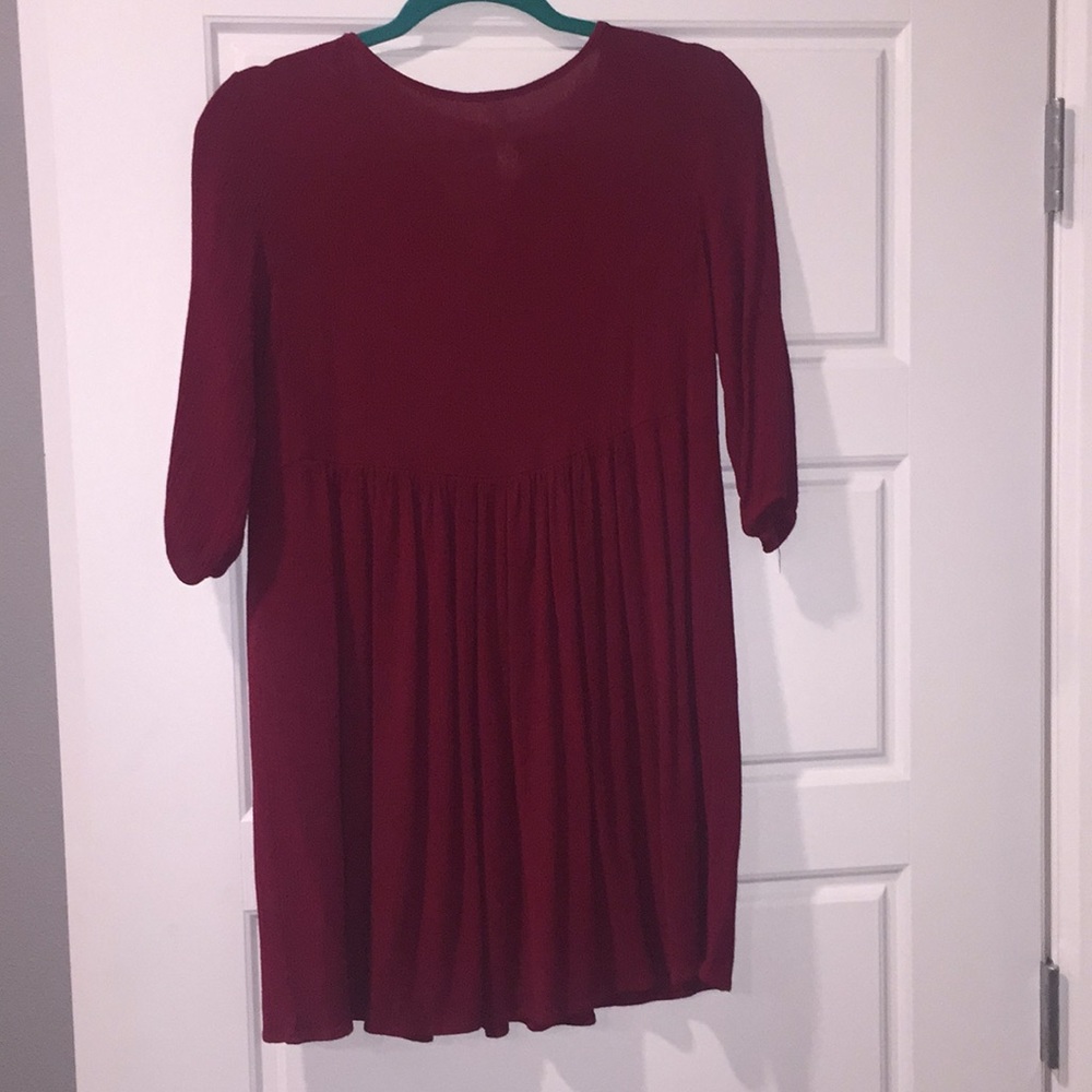 Embroidered Red Dress - Picture 4 of 4